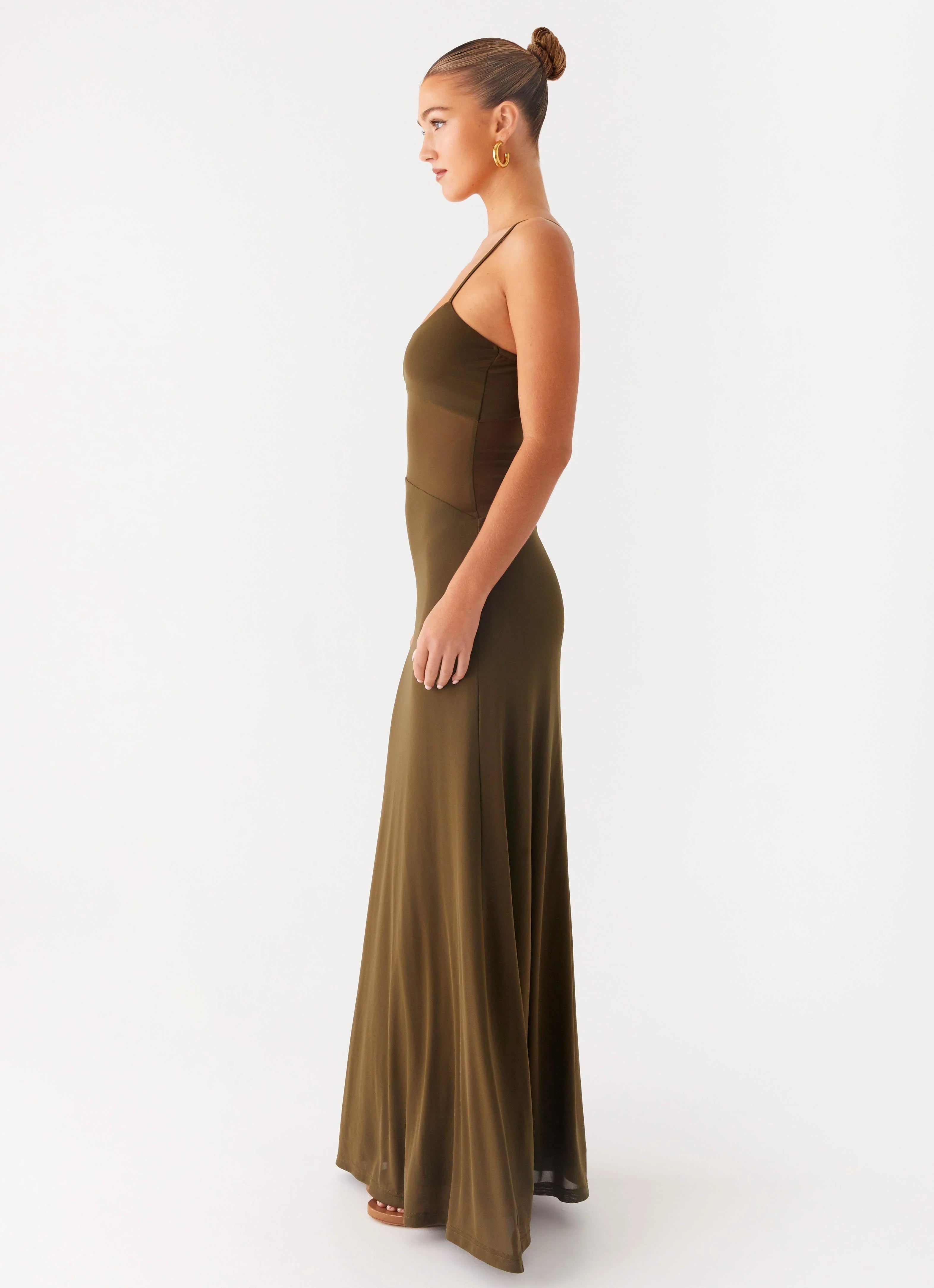 Starfall Maxi Dress Khaki