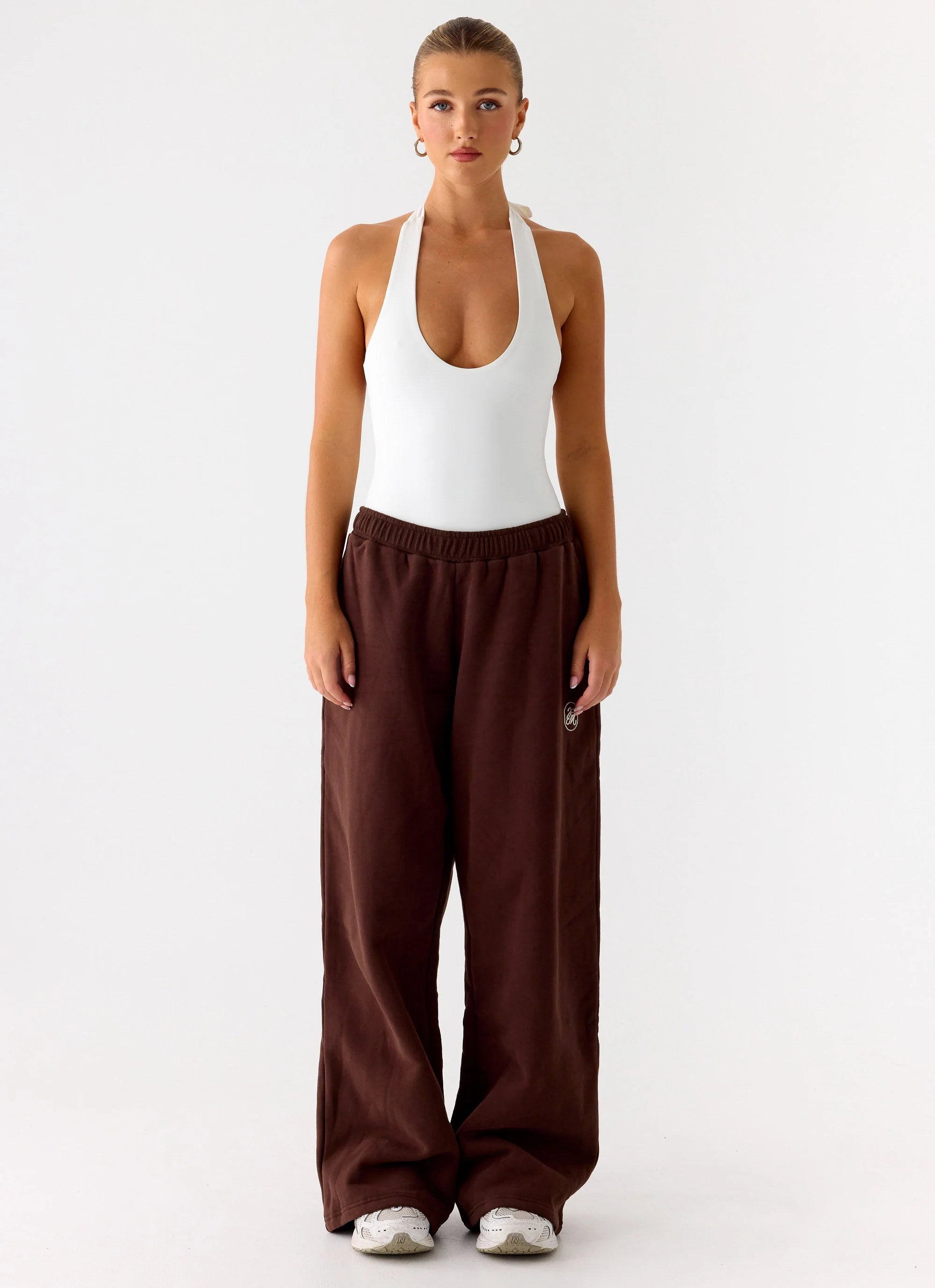 Signature Low Rise Sweatpants Chocolate