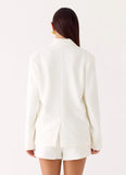 Asher Suiting Blazer White