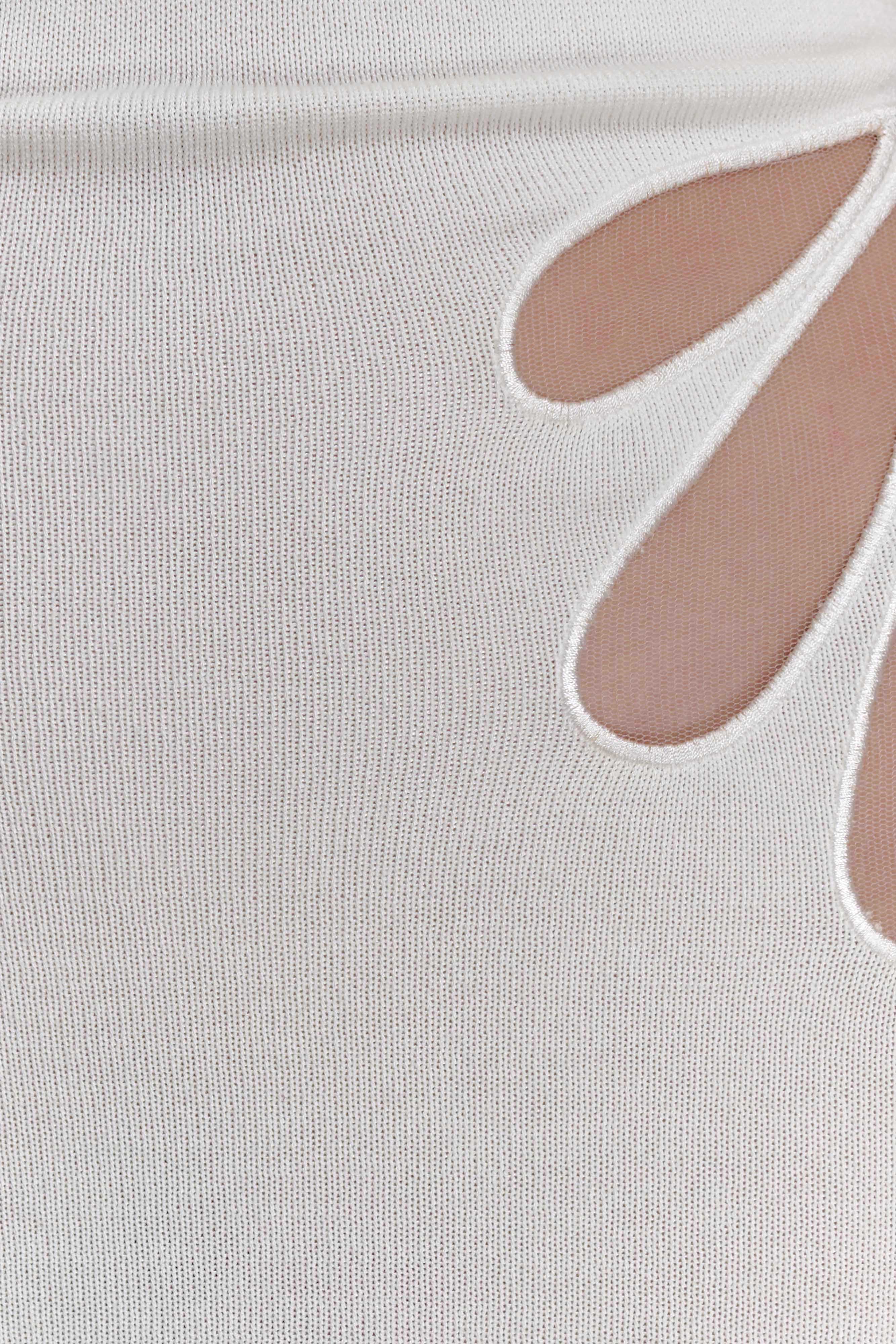 Brock Knit Halter Maxi Dress White