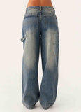 Jaylie Denim Jeans Dirty Vintage Wash