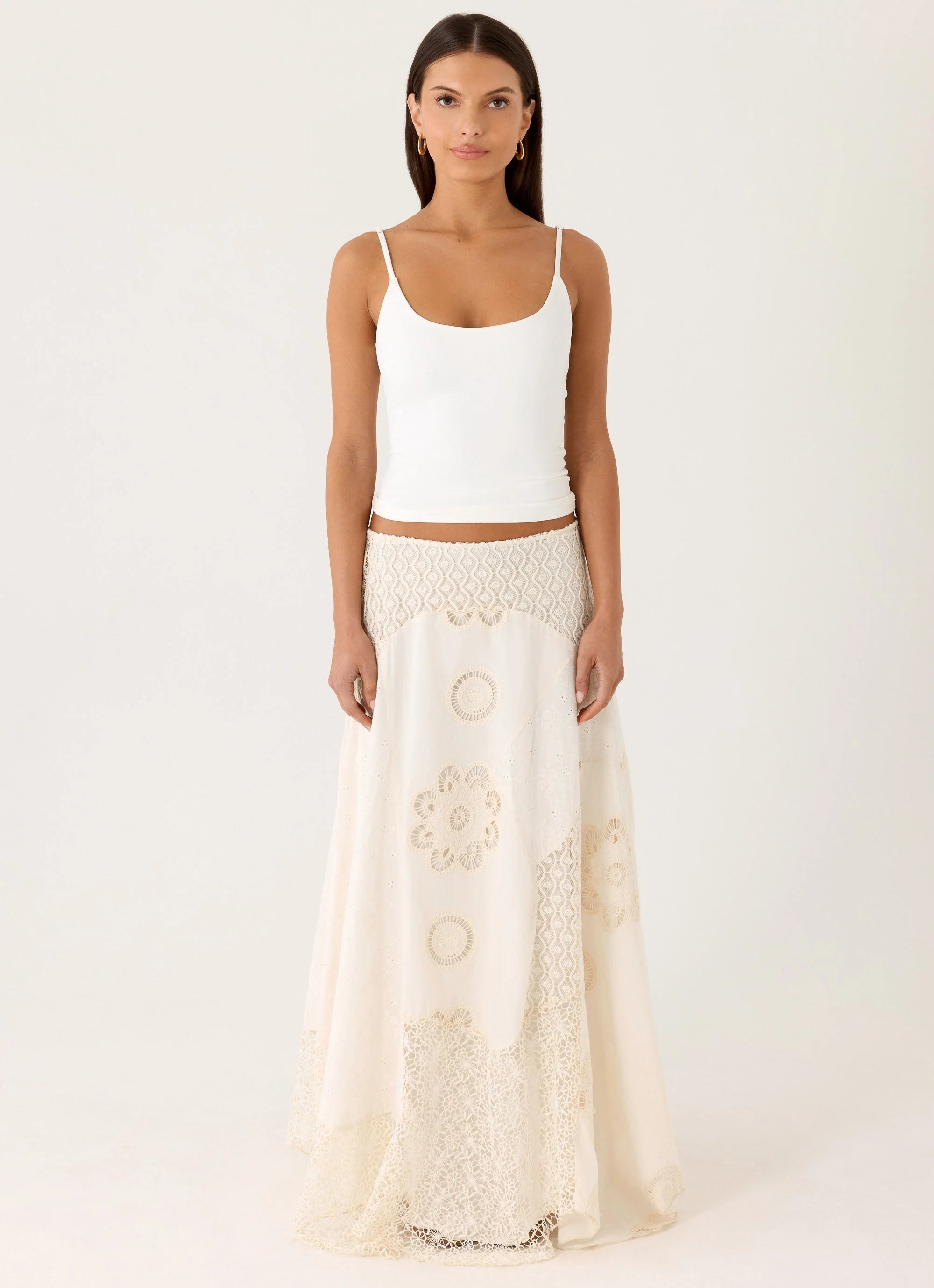 Marzia Maxi Skirt - Ivory