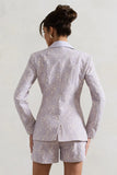 Kennedy Mauve Lace Tailored Blazer