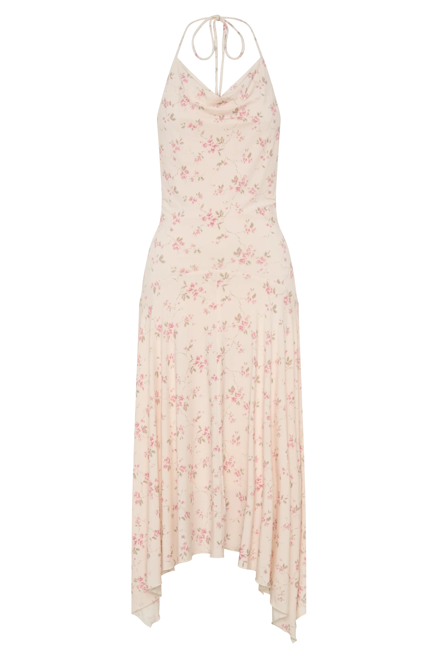Sylvie Modal Hankie Midi Dress Floral Ditsy Print