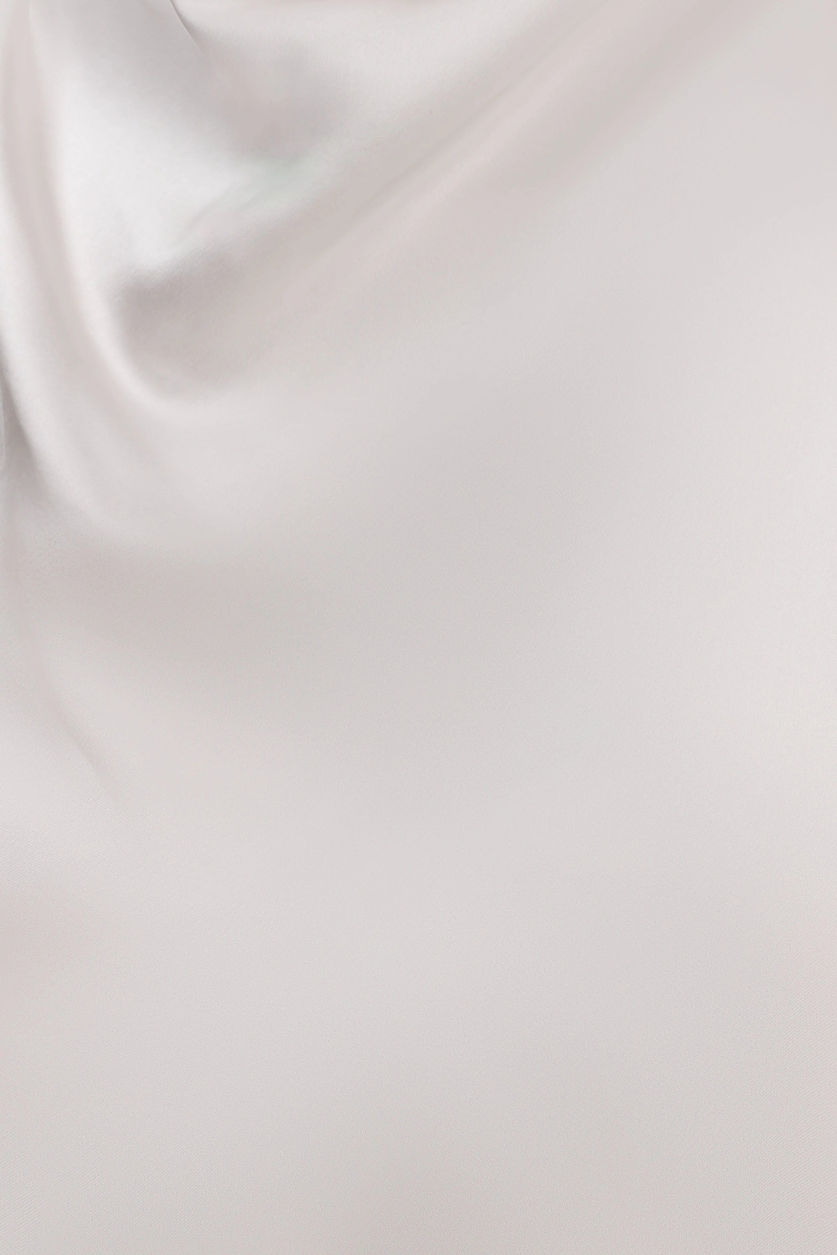 Sydney Asymmetrical Satin Halter Top Ivory