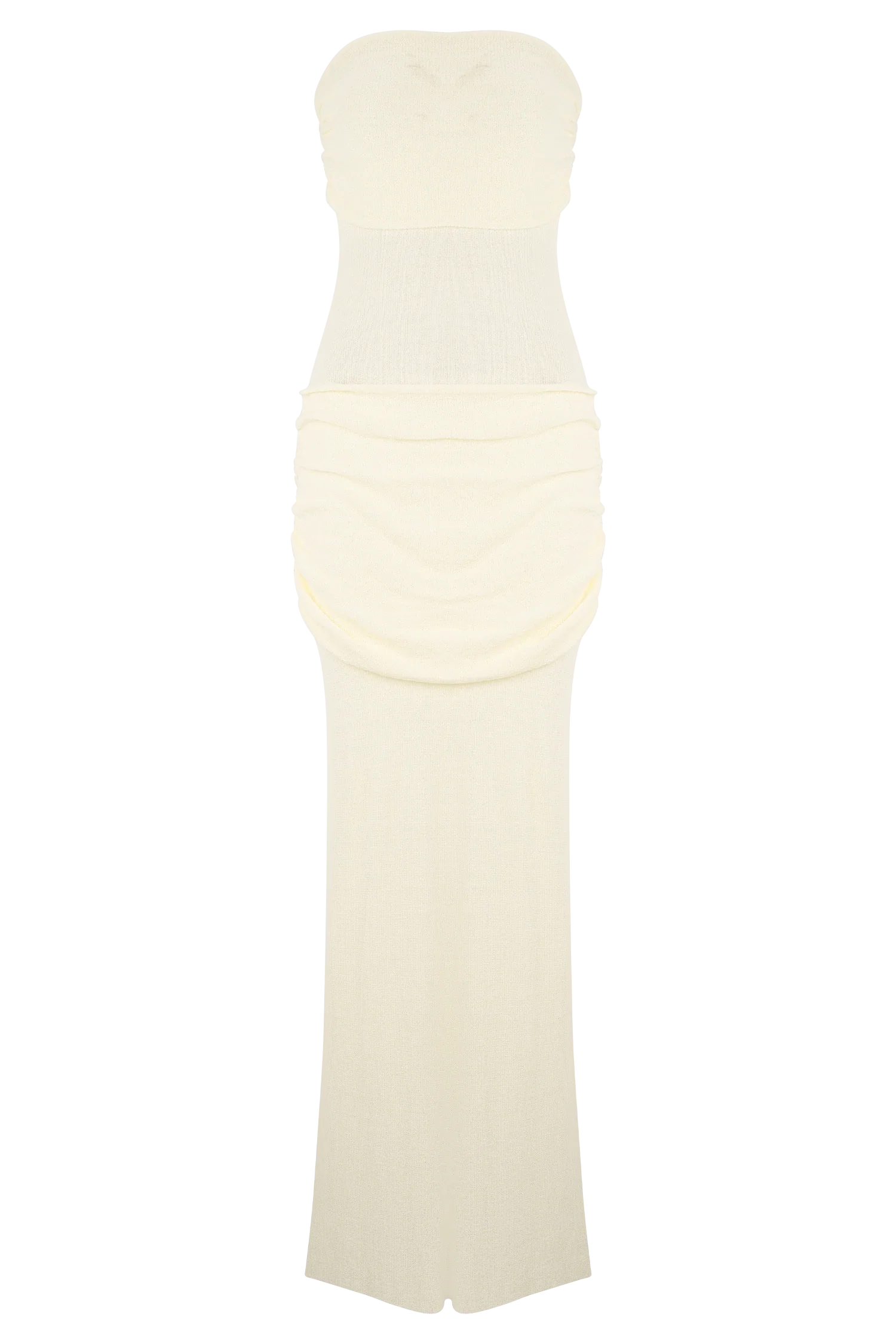 Elora Strapless Knit Maxi Dress Ivory