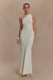Teneika Crochet Knit Maxi Dress Ivory