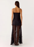 Jesiah Embellished Maxi Dress Black