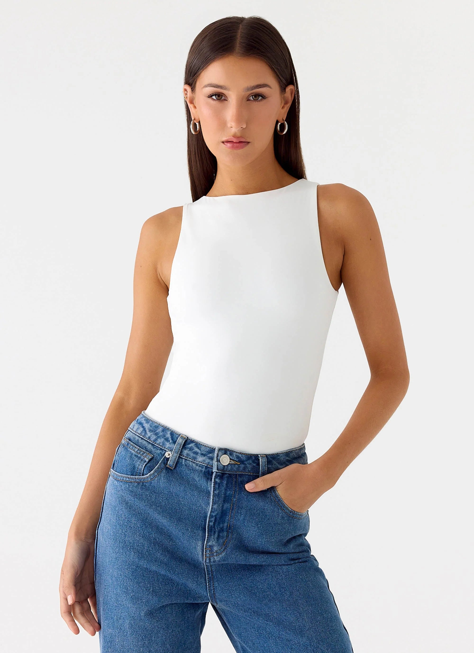 Vincenza Bodysuit White
