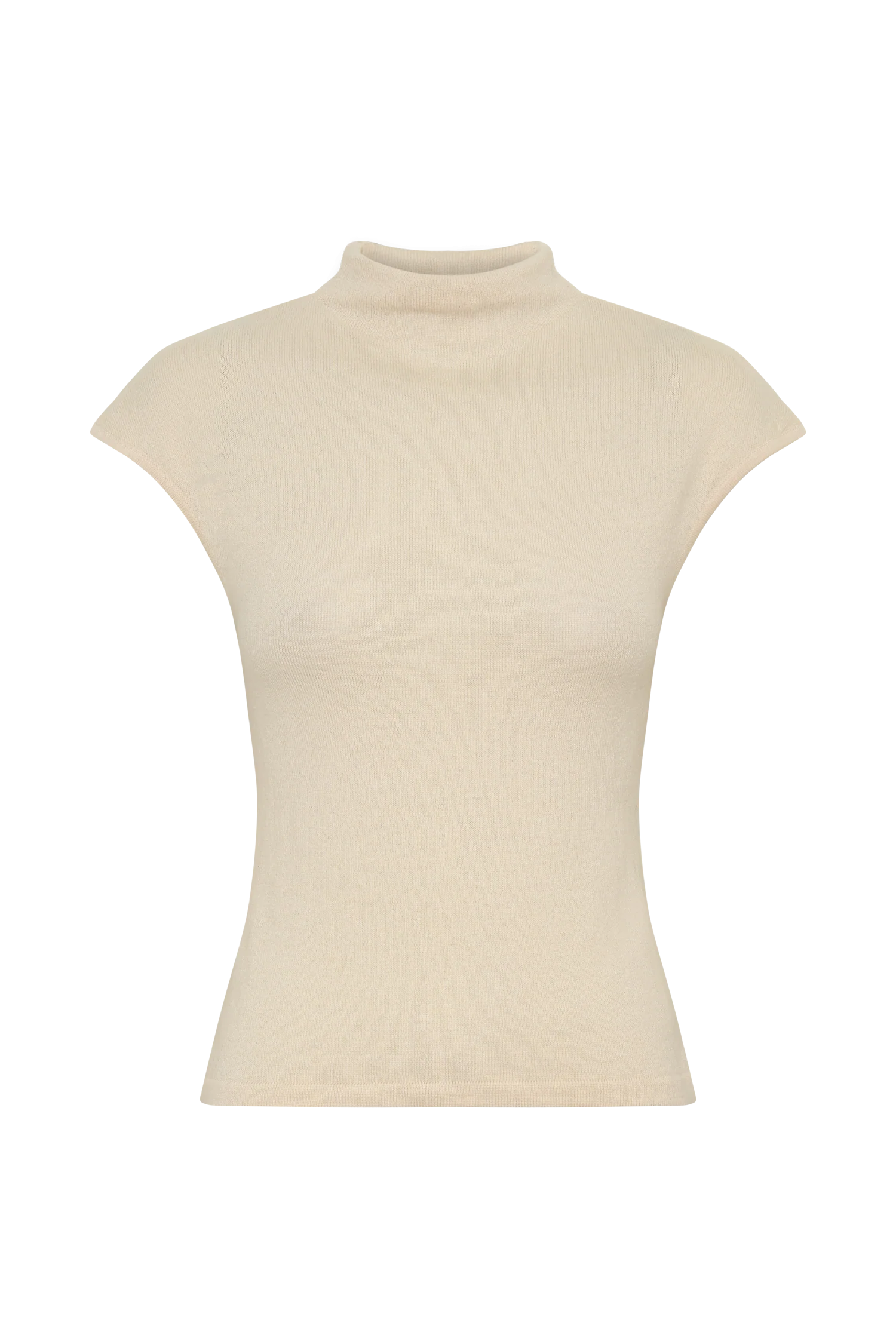 Sonny Short Sleeve Knit Top Cream