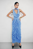 Alex Chiffon Maxi Dress Blue