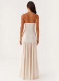 Eden Strapless Maxi Dress Ivory