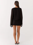 Sorrel Long Sleeve Mini Dress Black