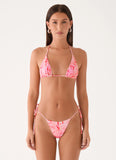 Mommae Halter Bikini Top Sun Blushed Bloom