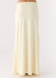 Like A Flower Maxi Skirt Lemon Yellow