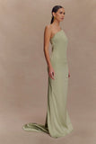 Harper One Shoulder Gown Sage