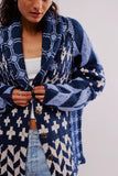 Women Cardigan Sweater Shawl Collar Button Down Oversized Sweaters Boho Fall Coat
