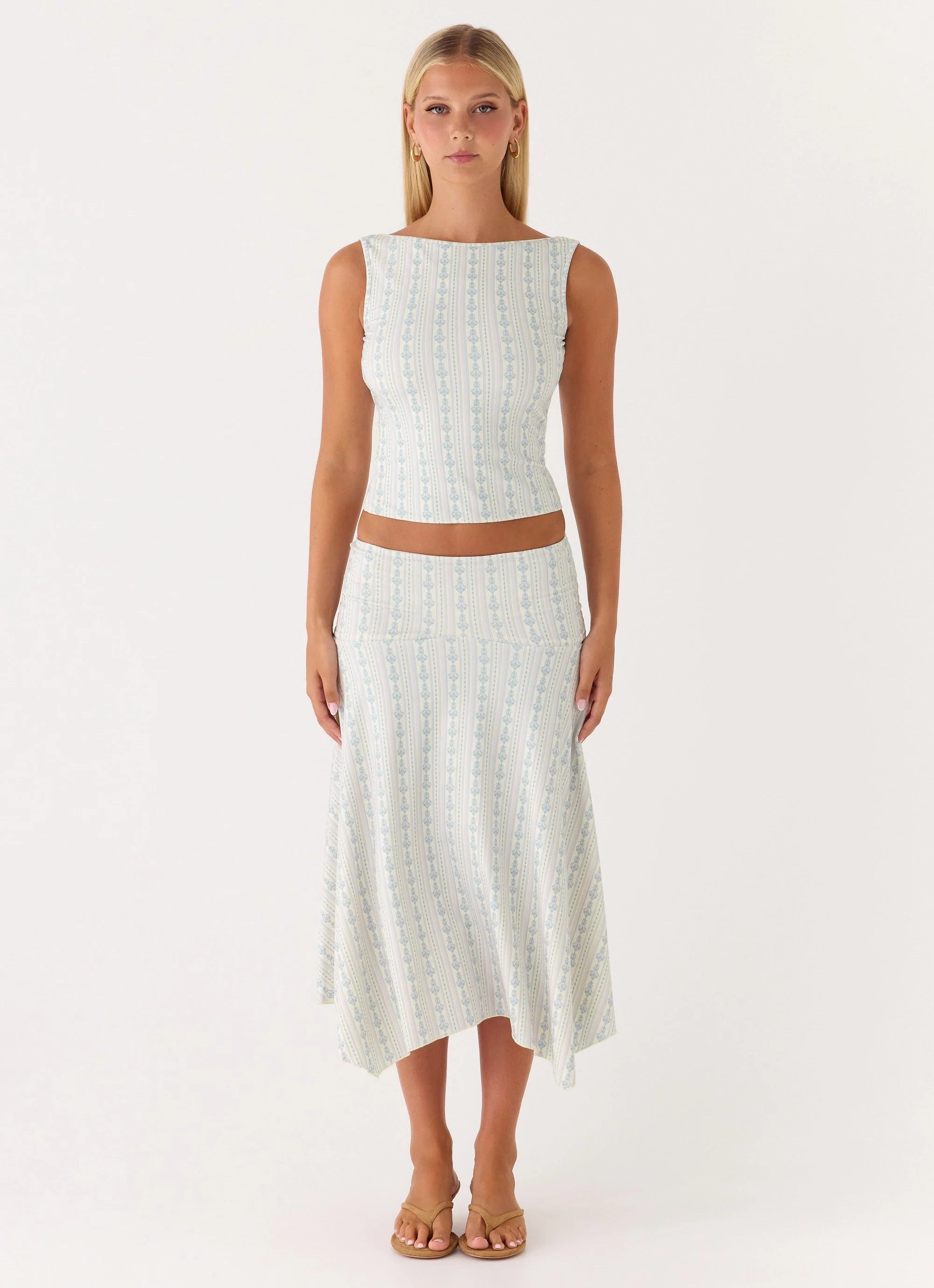 Katta Midi Skirt - Vintage Stripe
