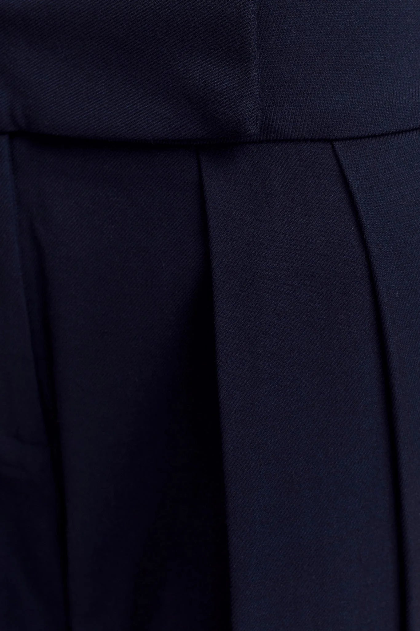 Penelope Pleated High Waisted Pants Dark Navy