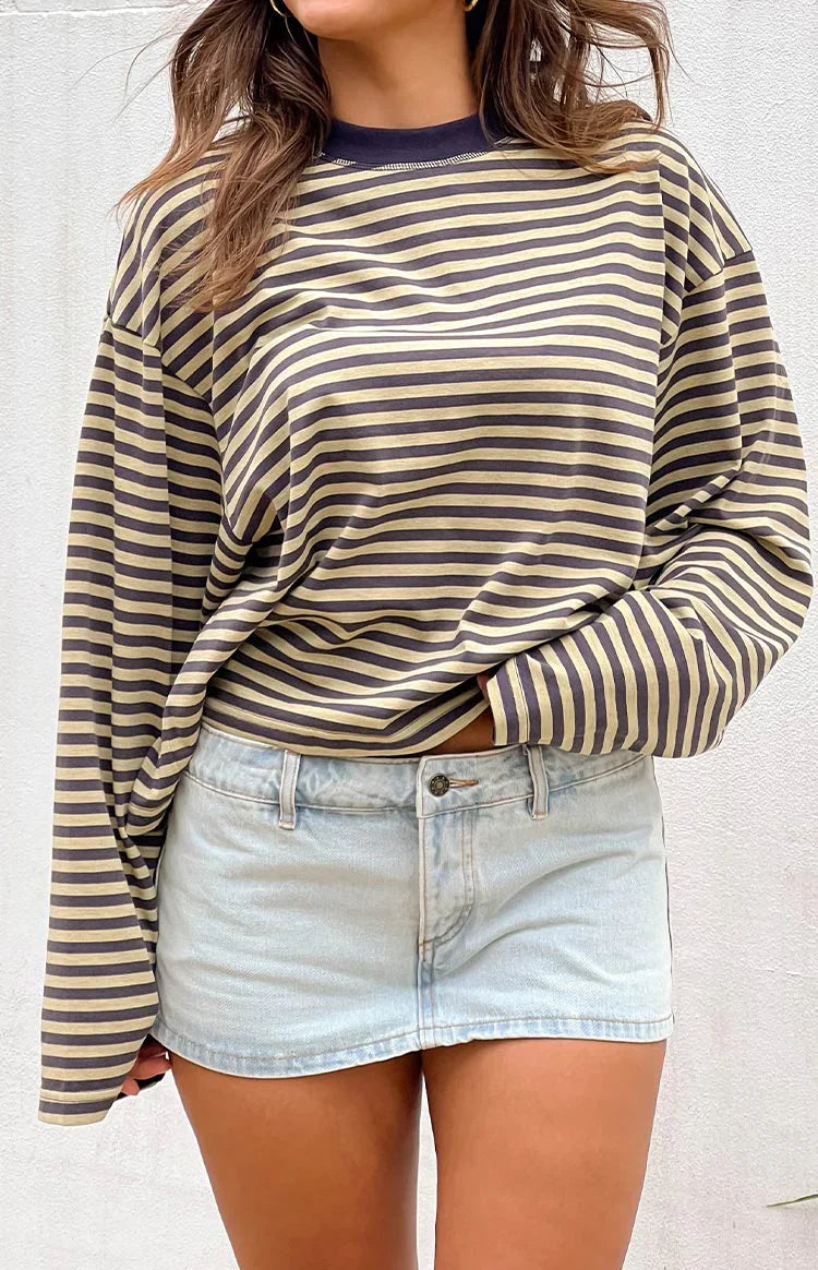 Lioness Rhode Light Denim Mini Skirt