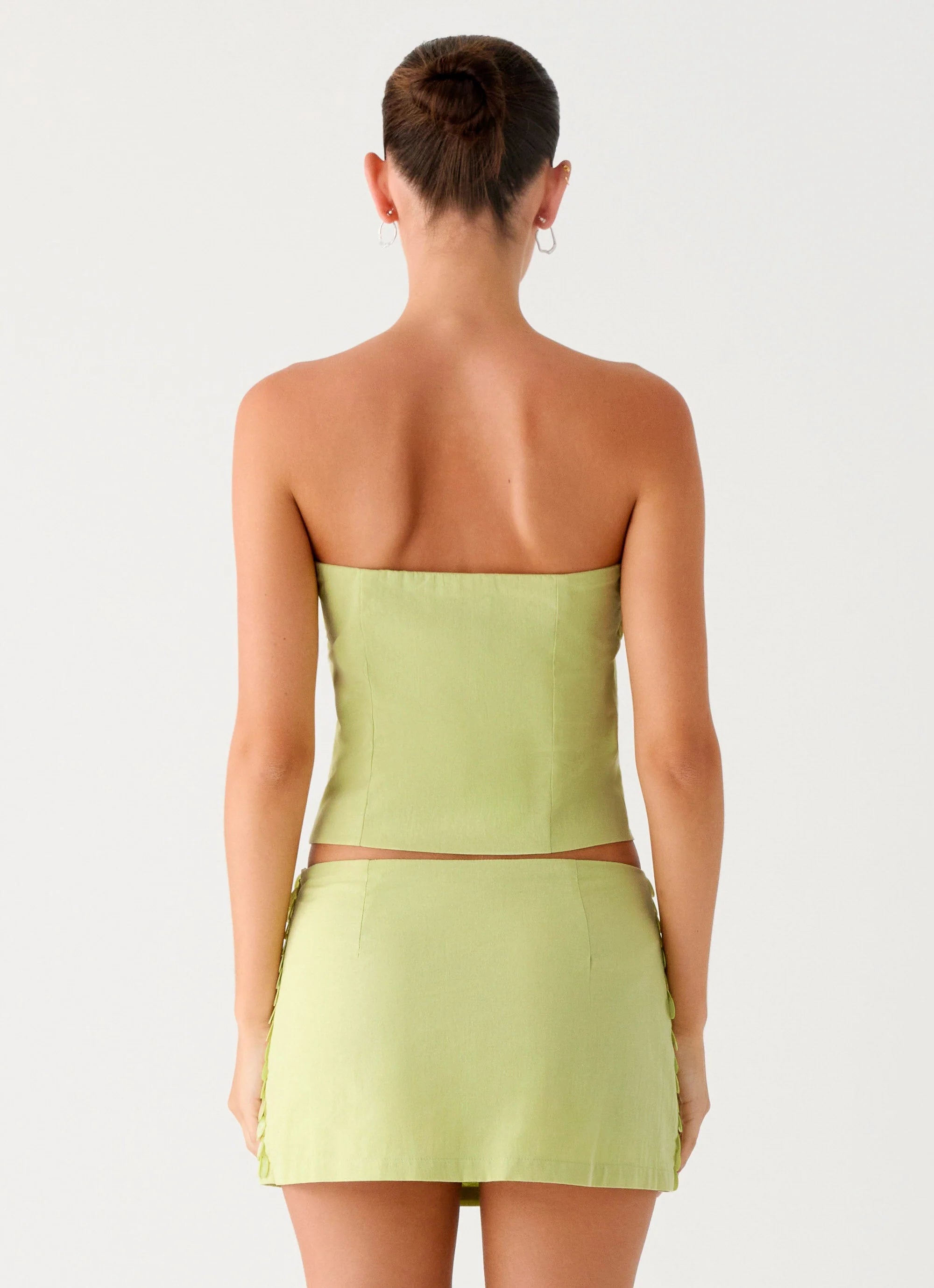 Jennie Beaded Mini Skirt Green