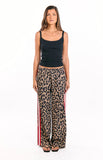 Sharly Leopard Red Racer Stripe Pants