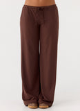 Hard To Tame Stretch Sweatpants Chocolate