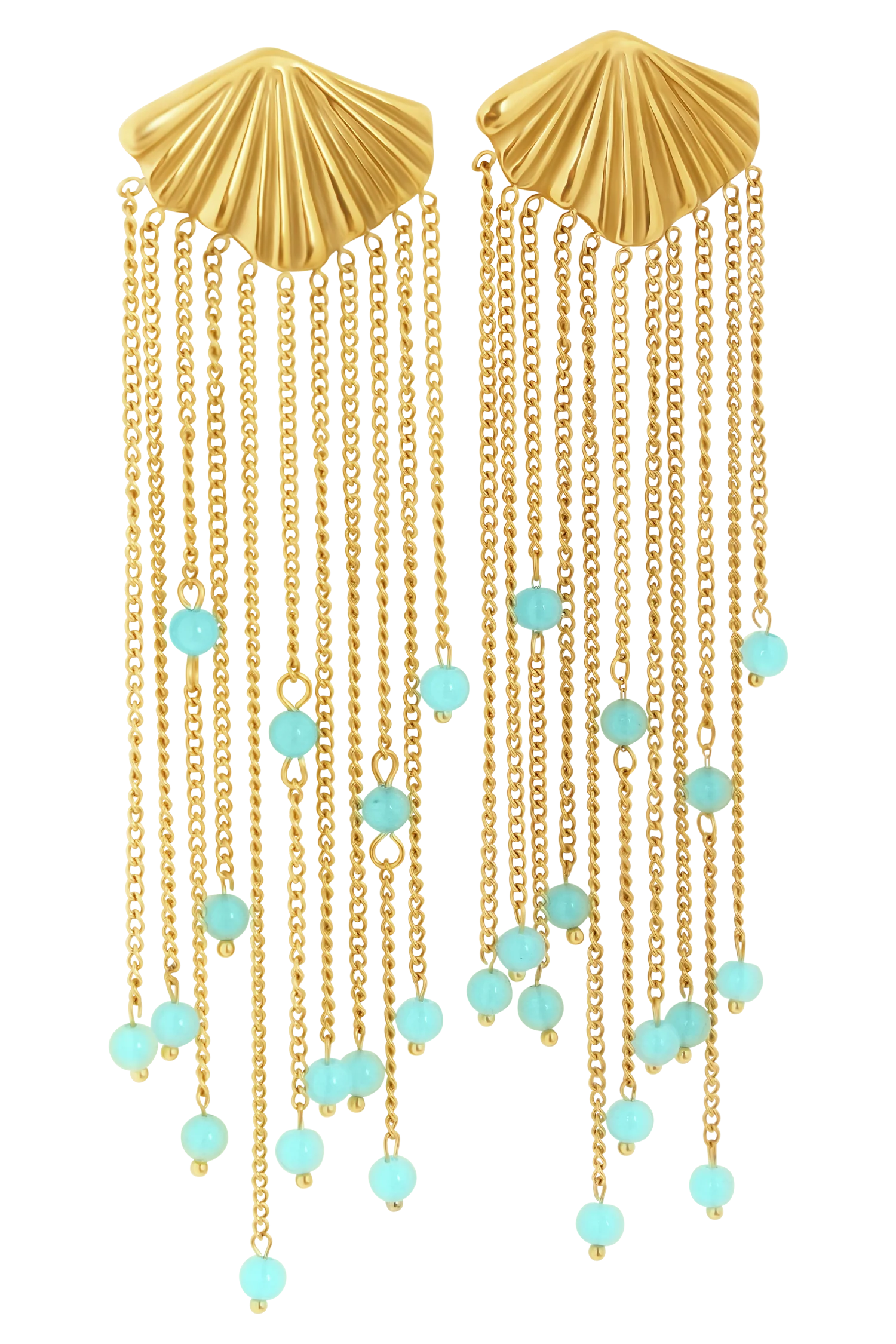 Maia Chandelier Earrings Gold