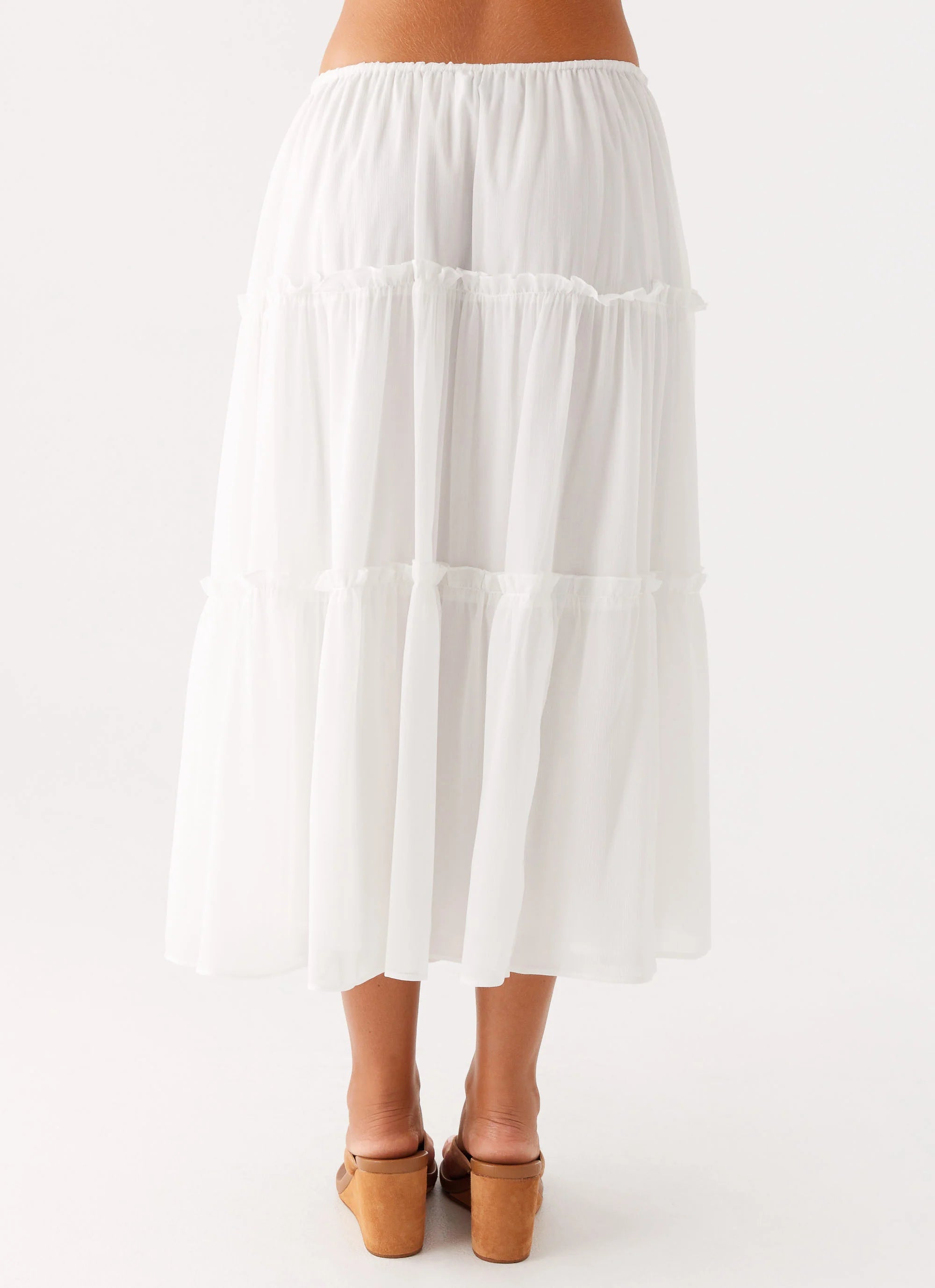 Evi Midi Skirt Ivory