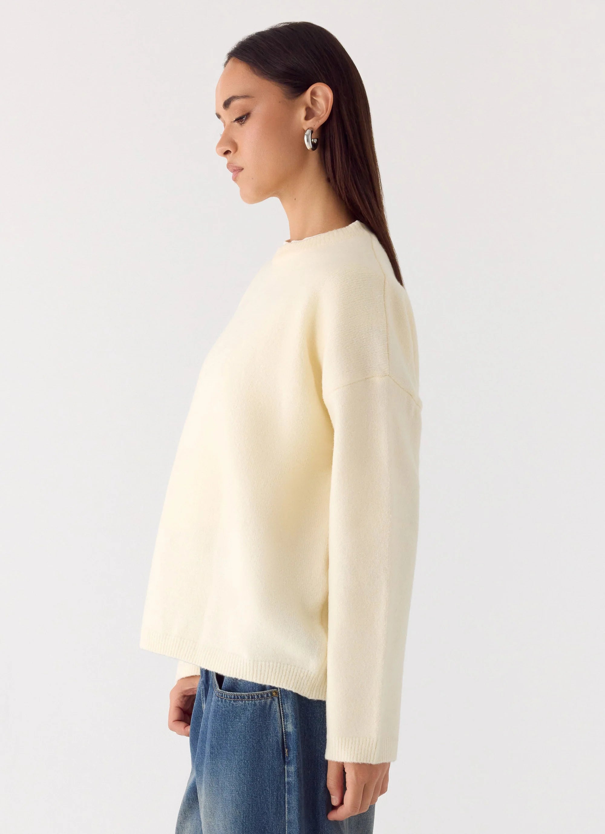 Miyuki Knit Sweater Cream