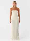 Otillie Knit Maxi Dress Yellow