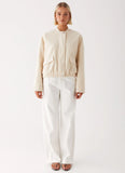 Cloudia Bomber Jacket Ivory