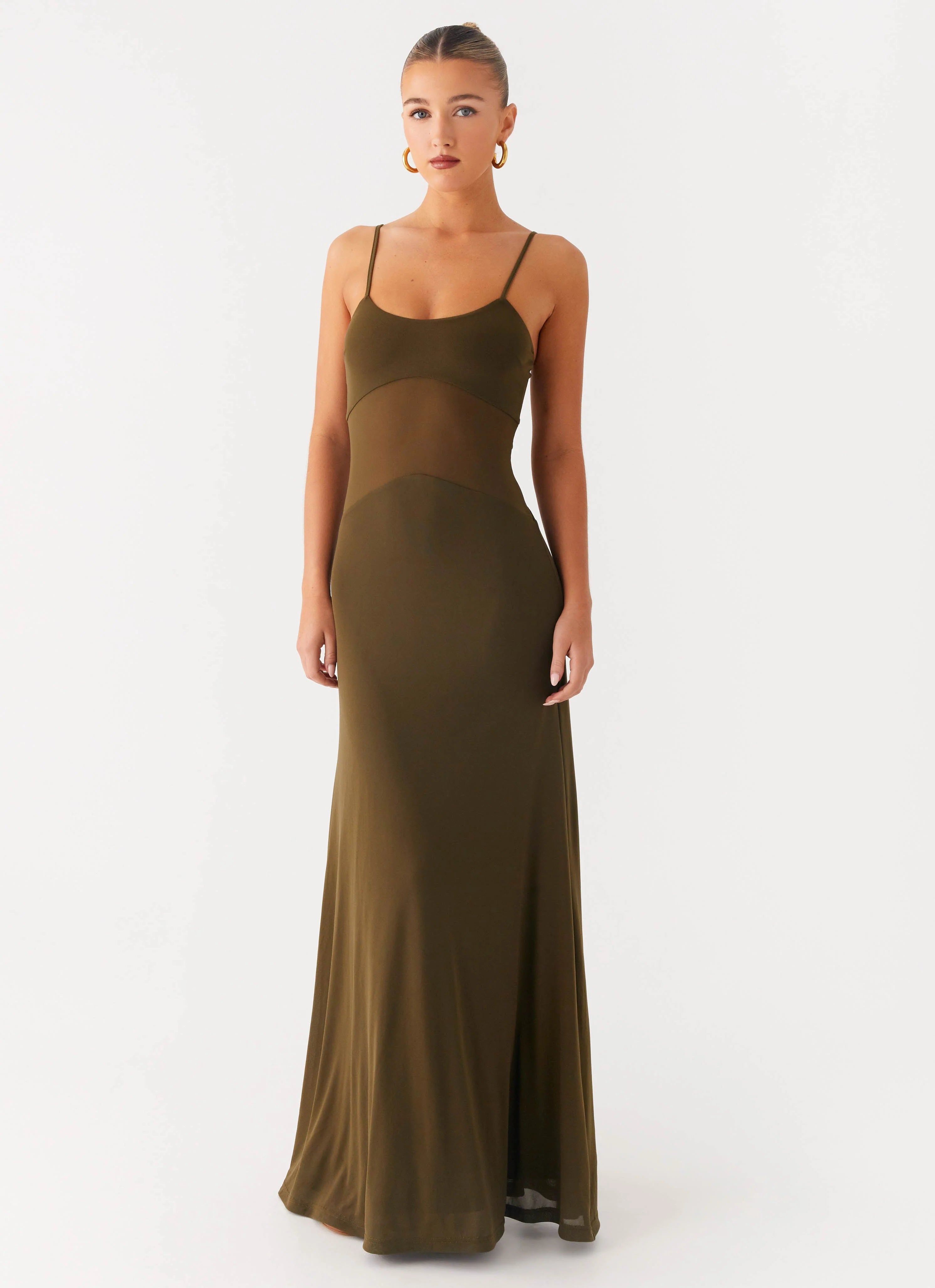 Starfall Maxi Dress Khaki