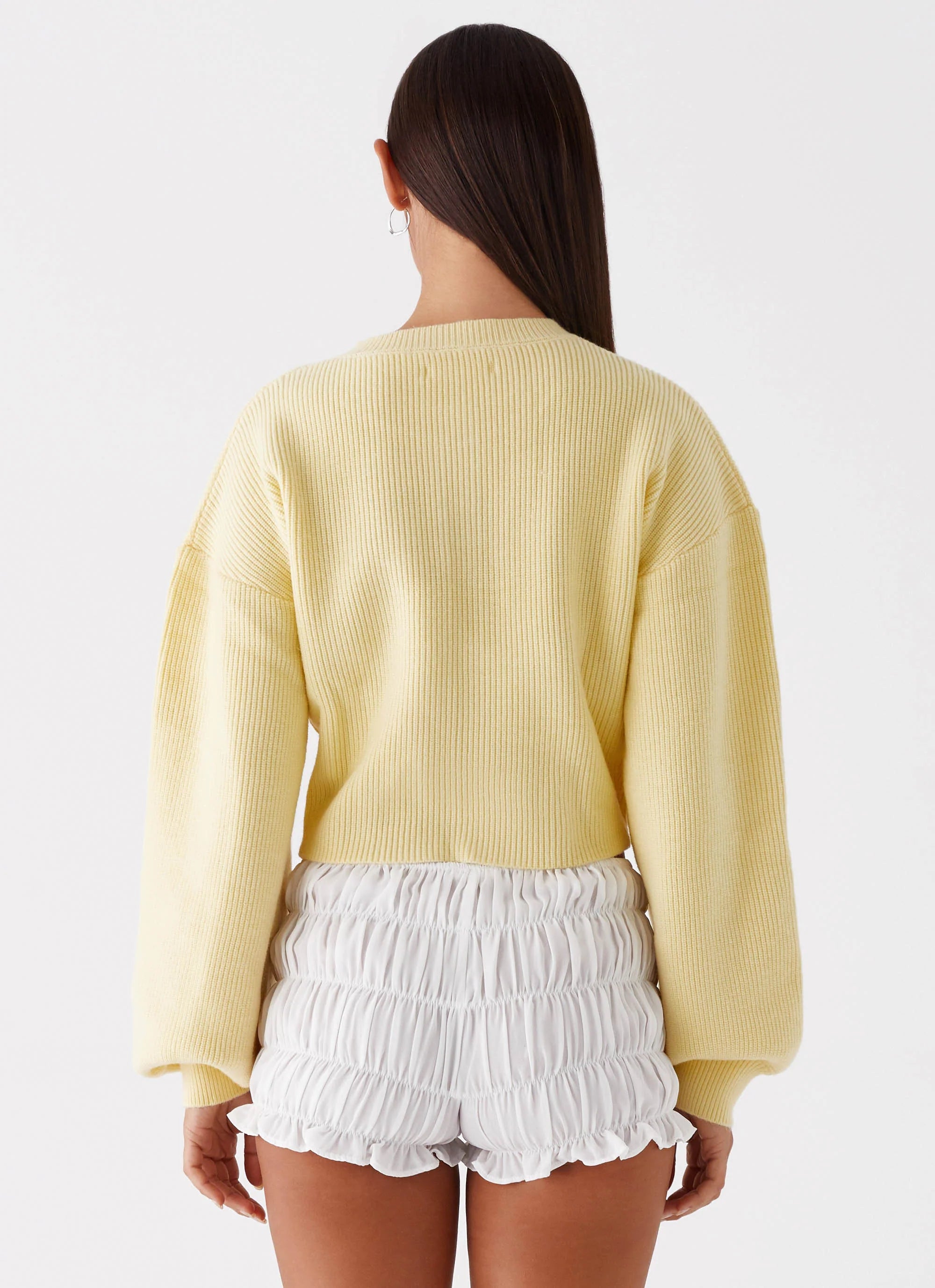 Daphne Knit Cardigan Butter Yellow