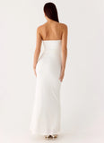 Party After Party Shell Maxi Dress White