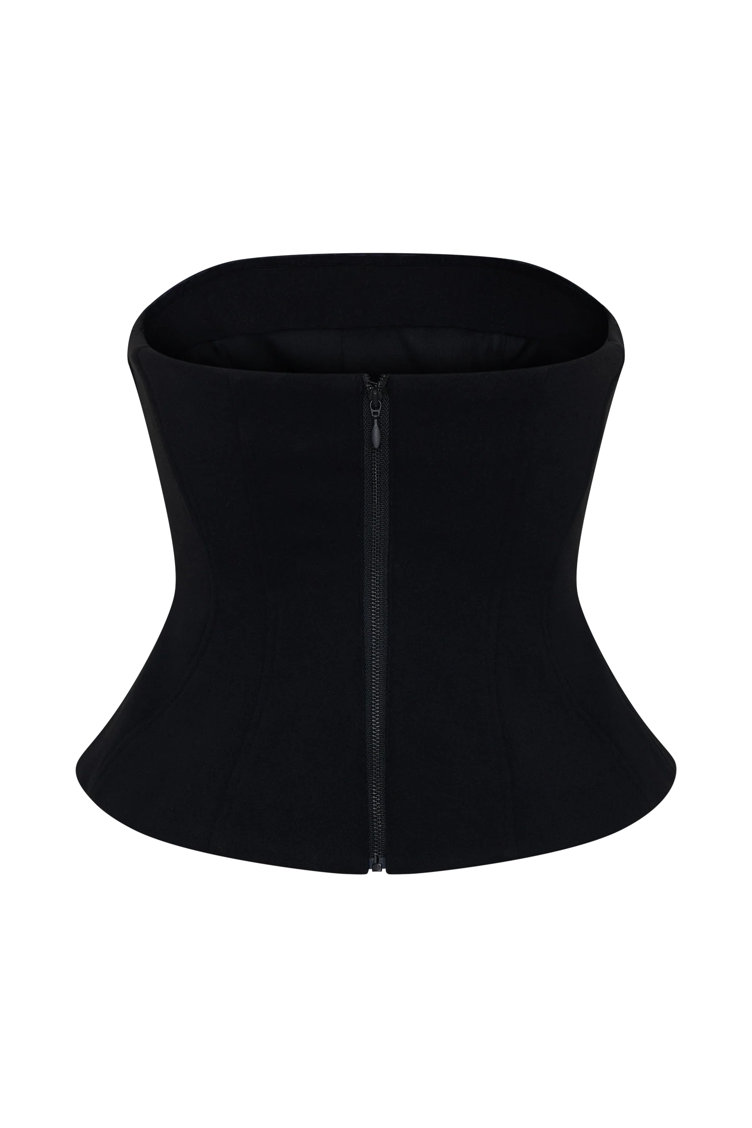Arla Button Up Corset Top Black