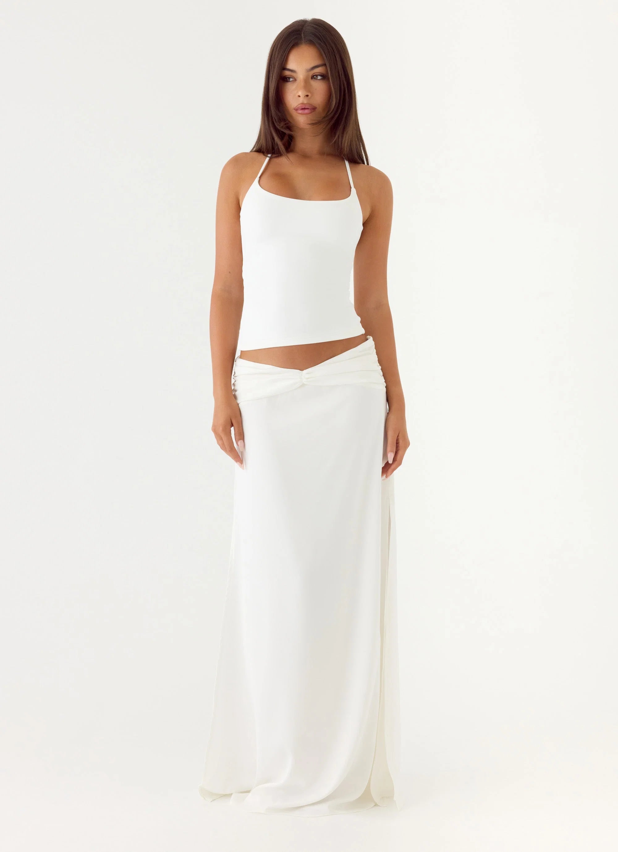 She Means It Maxi Skirt - Ivory