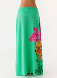 Blushing Bloom Maxi Skirt Jungle Bloom