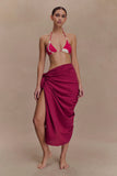 Evie Cotton Sarong Wine