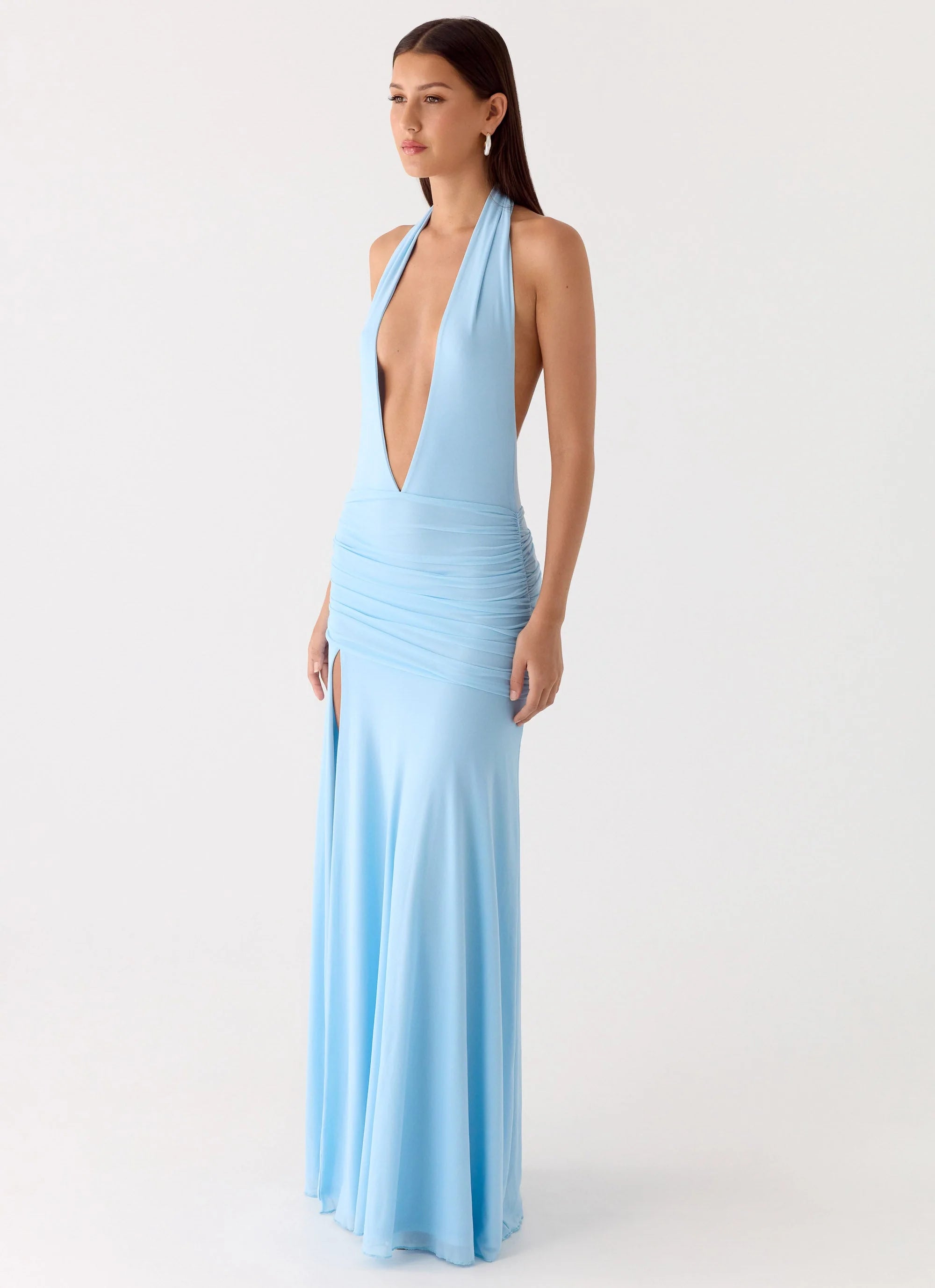 Sorrento Sunsets Maxi Dress Ice Blue