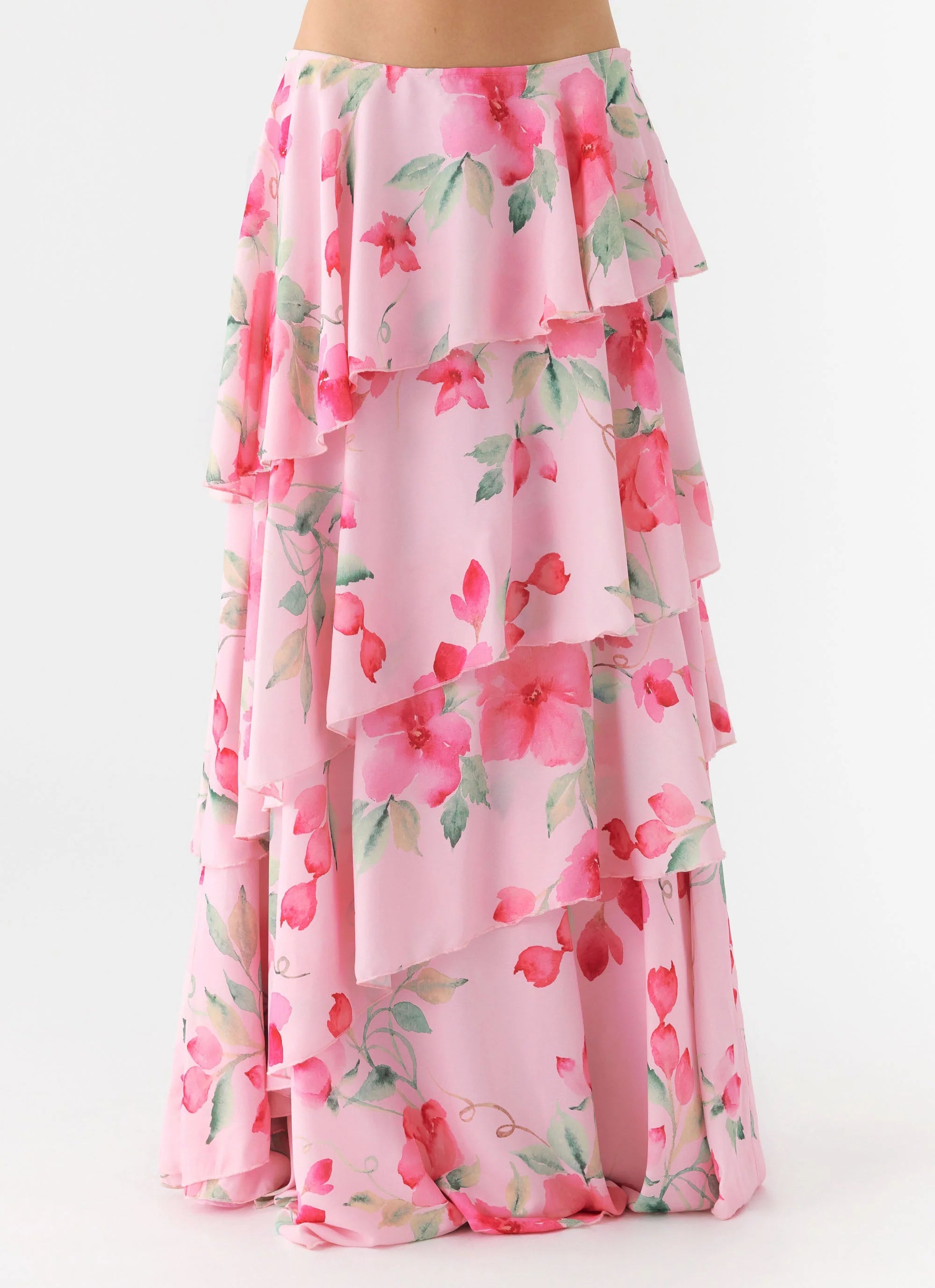 Melody Remedy Tiered Maxi Skirt Petal Soleil