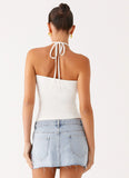 Kamen Low Rise Mini Skirt Light Denim