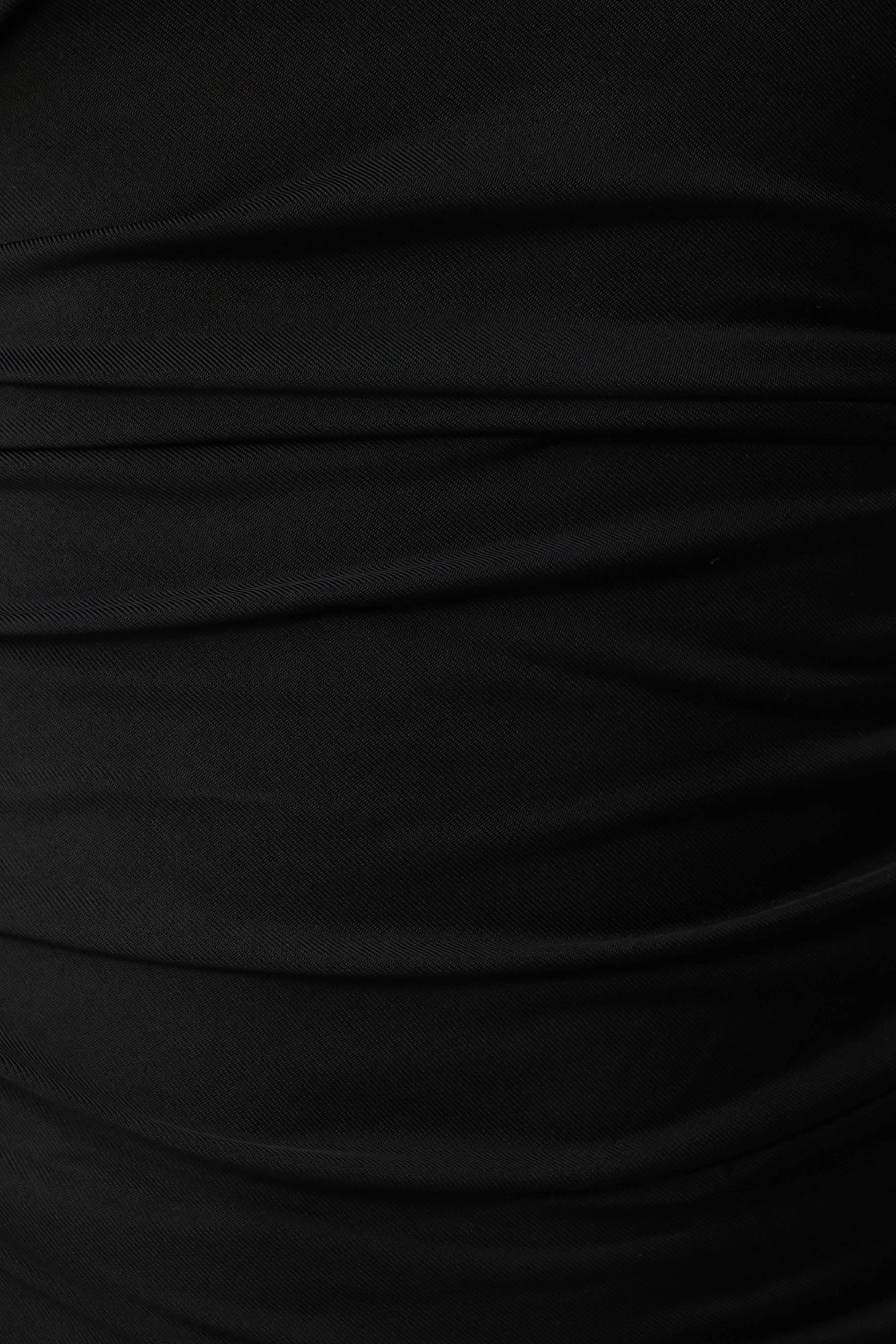 Luu Off Shoulder Slinky Top Black