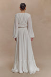 Carlie Chiffon Maxi Skirt Ivory
