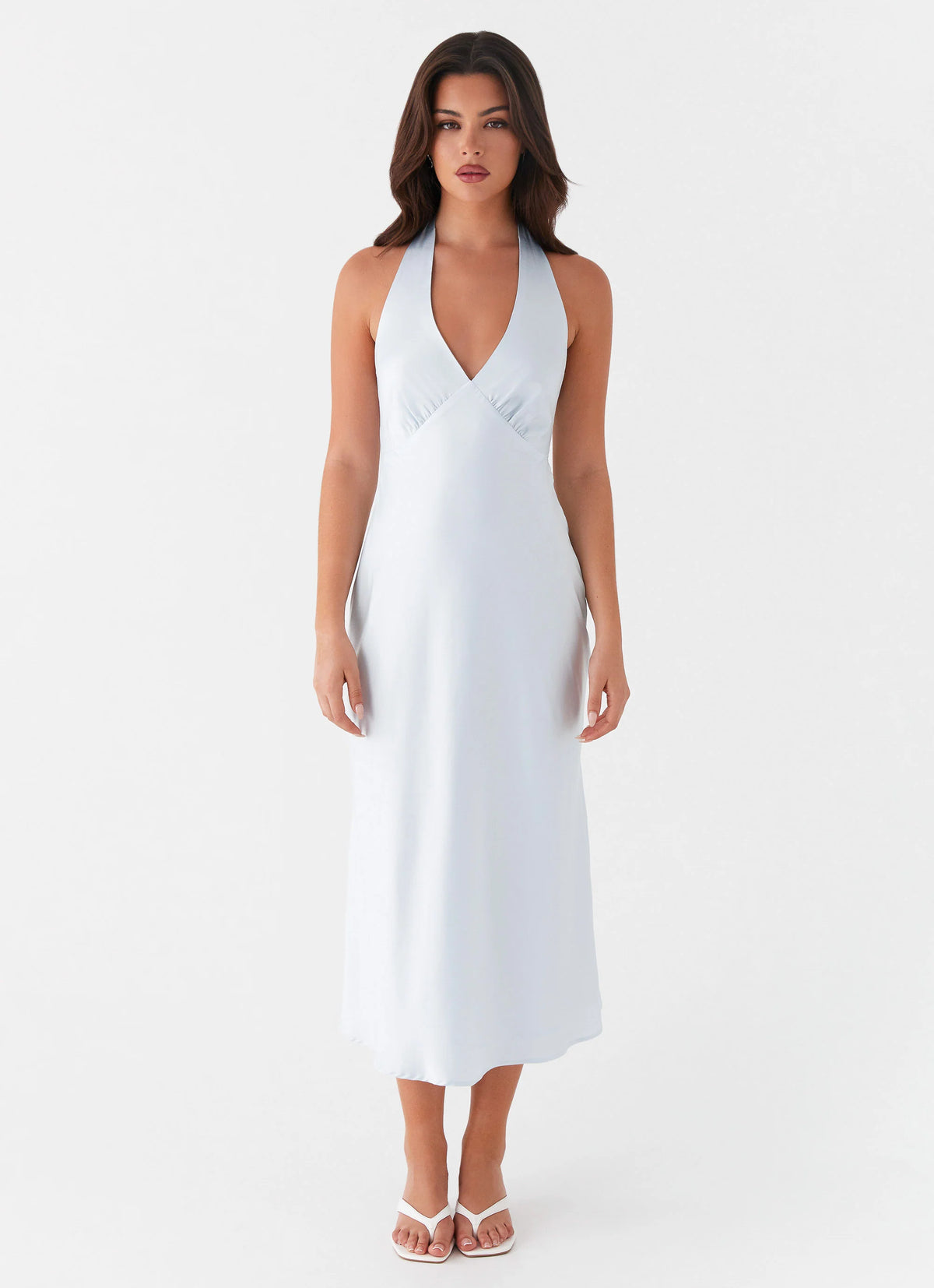 Heavy Hearted Midi Dress Blue