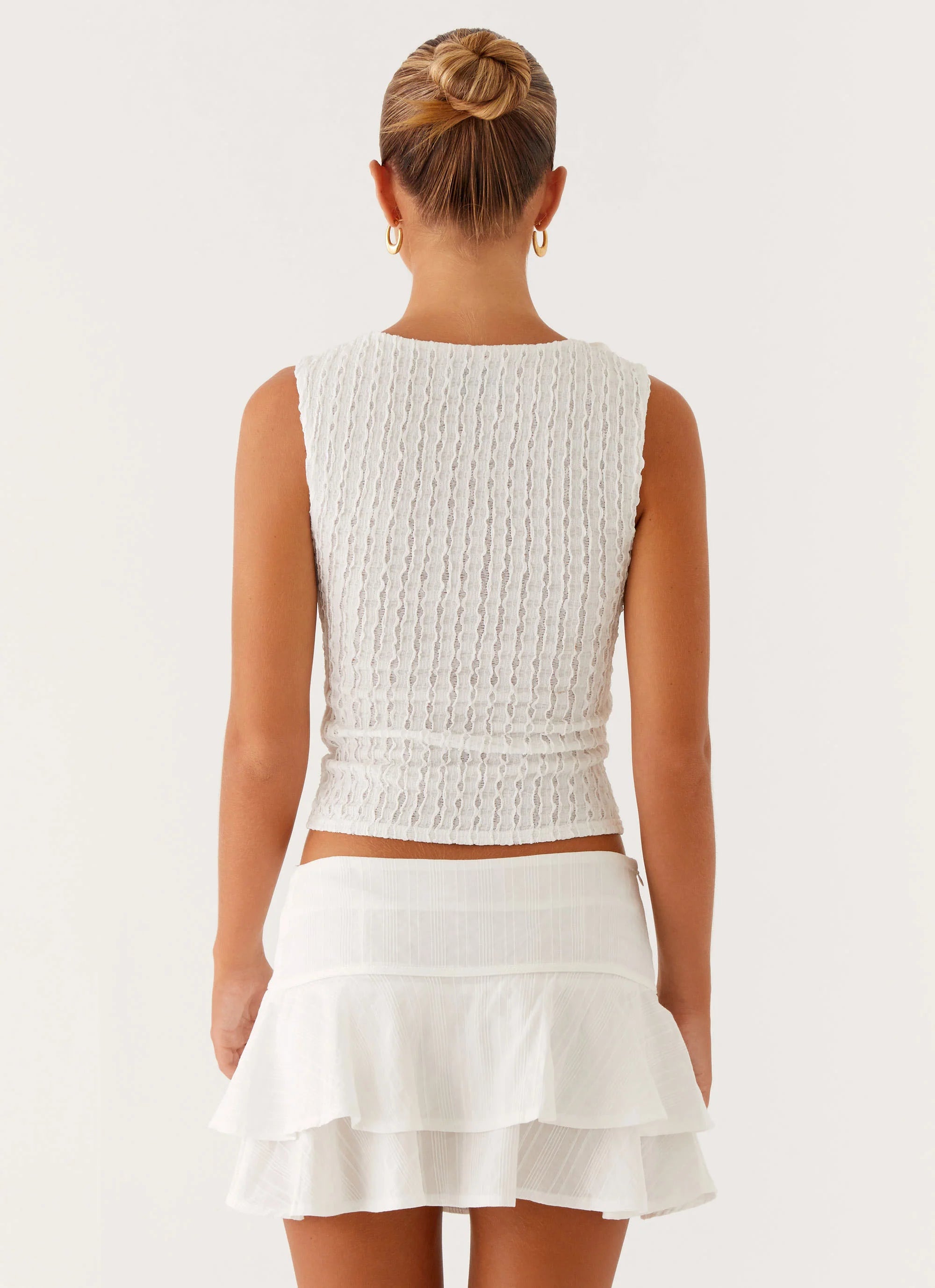 Lisbon Mini Skirt White