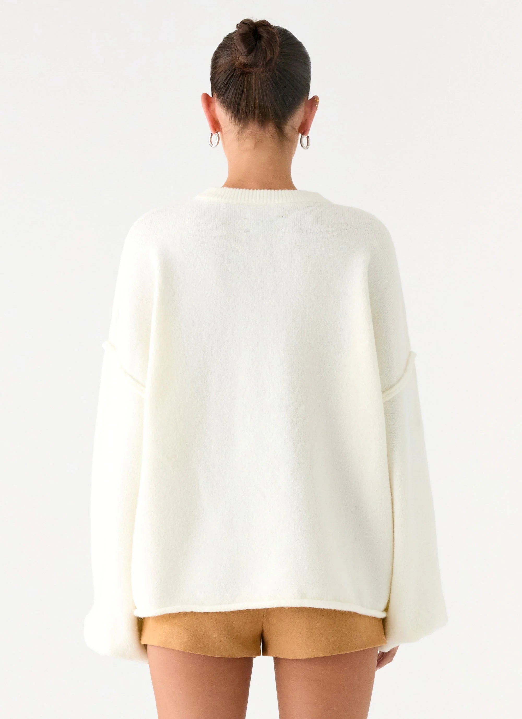 Jack Oversized Knit Sweater Cream