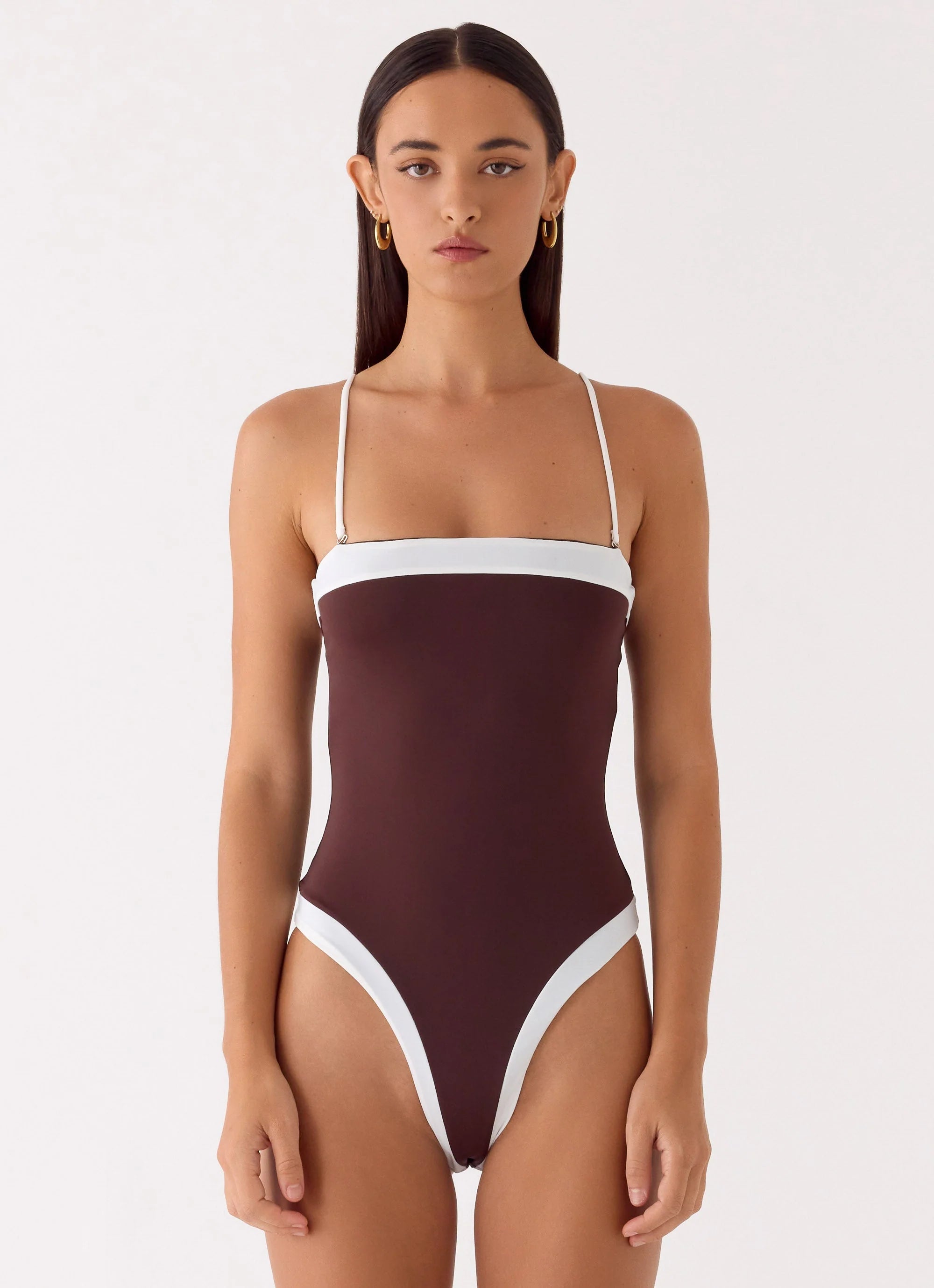 Shevie One Piece Swimsuit Chocolate