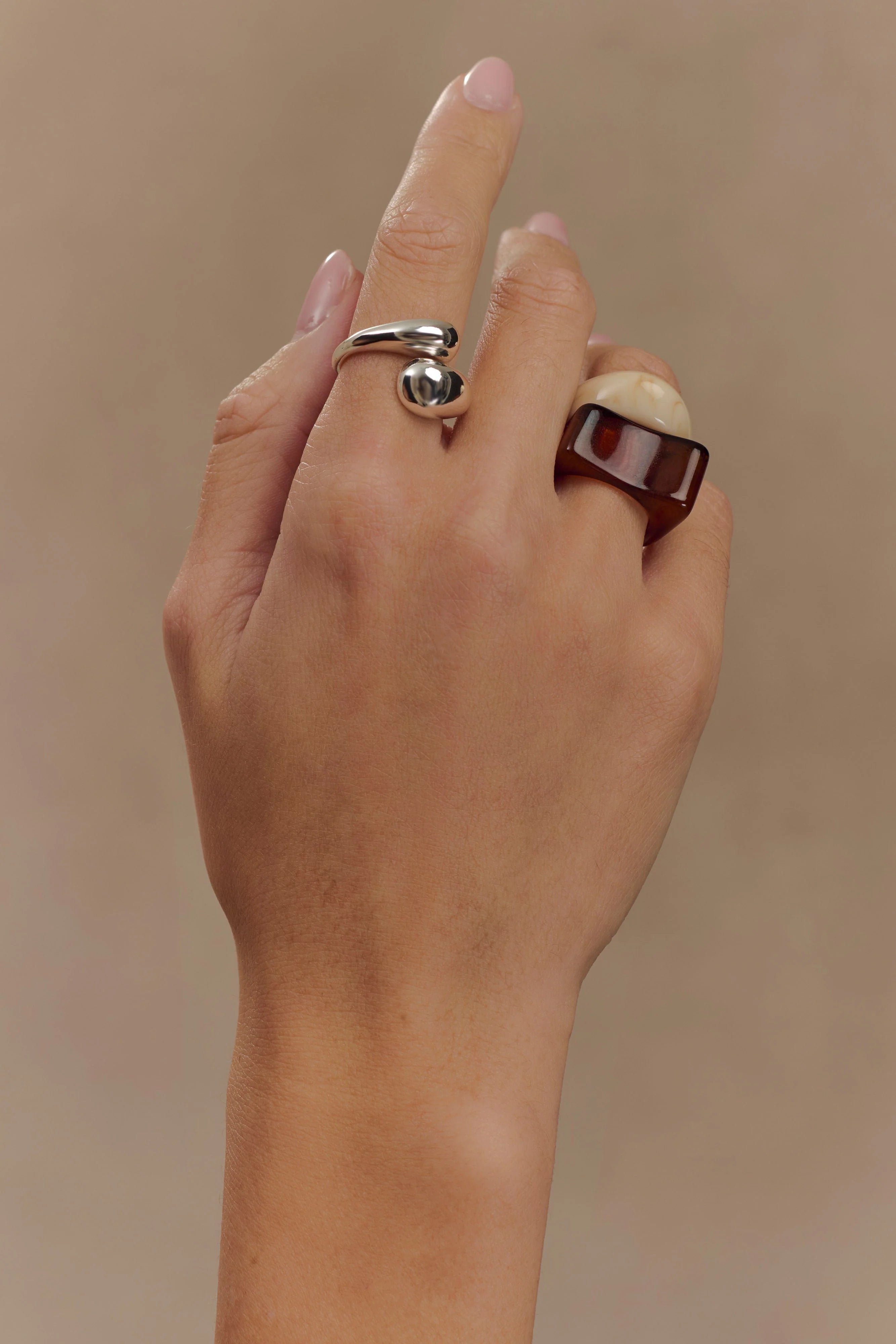 Romeo 3 Stack Ring Set Silver