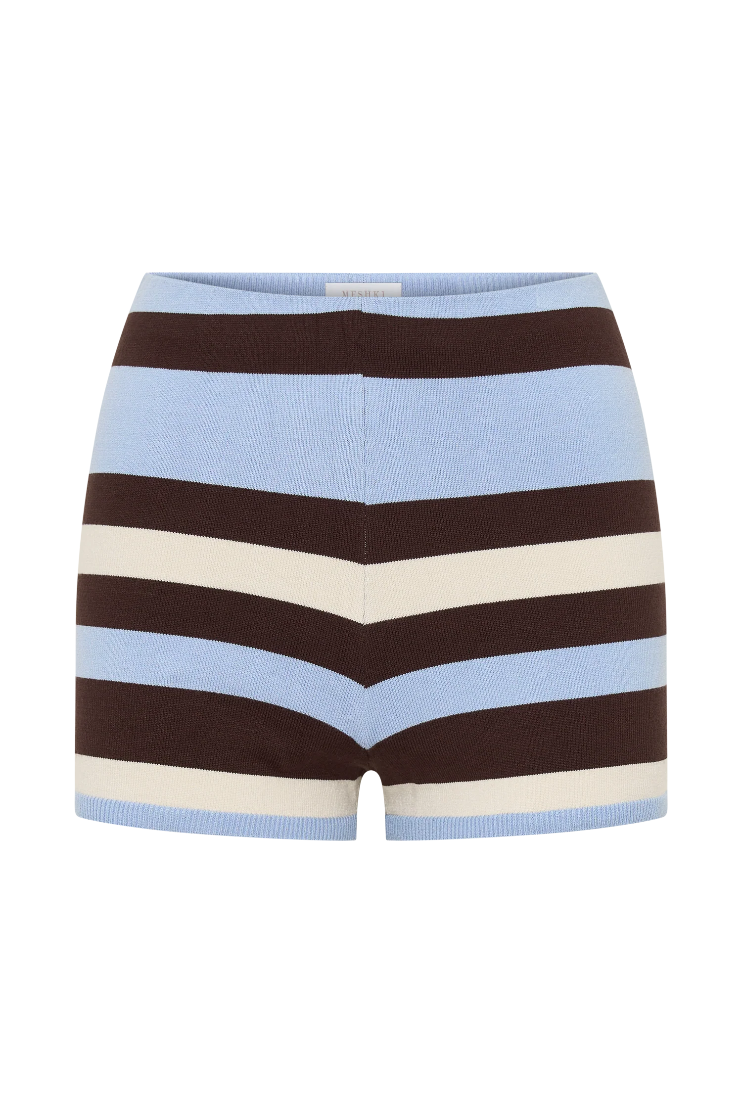 Philly Stripe Knit Short Chocolate Blue